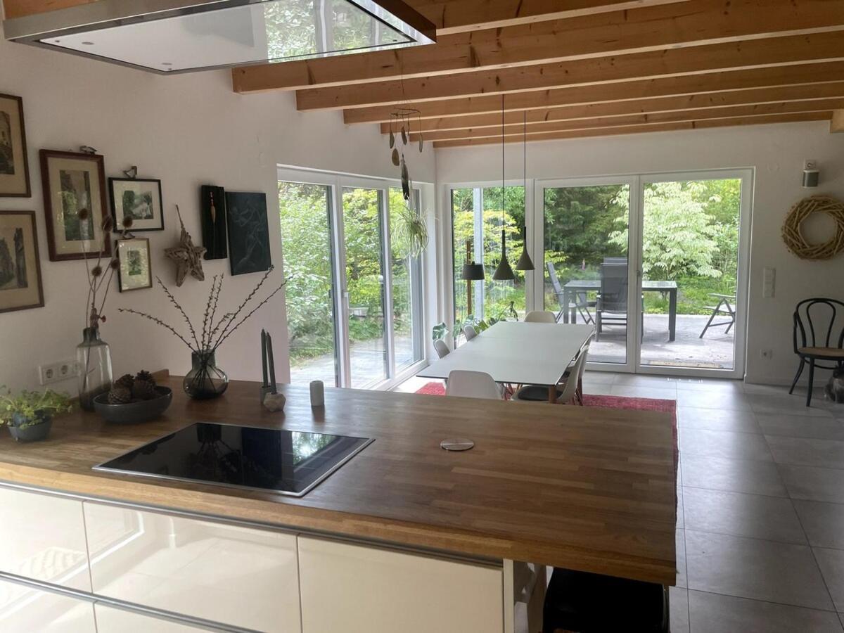 Modernes Holzhaus Im Skandinavischen Stil Mit Sauna, Garten Und 2 Katzen Norderstedt Dış mekan fotoğraf