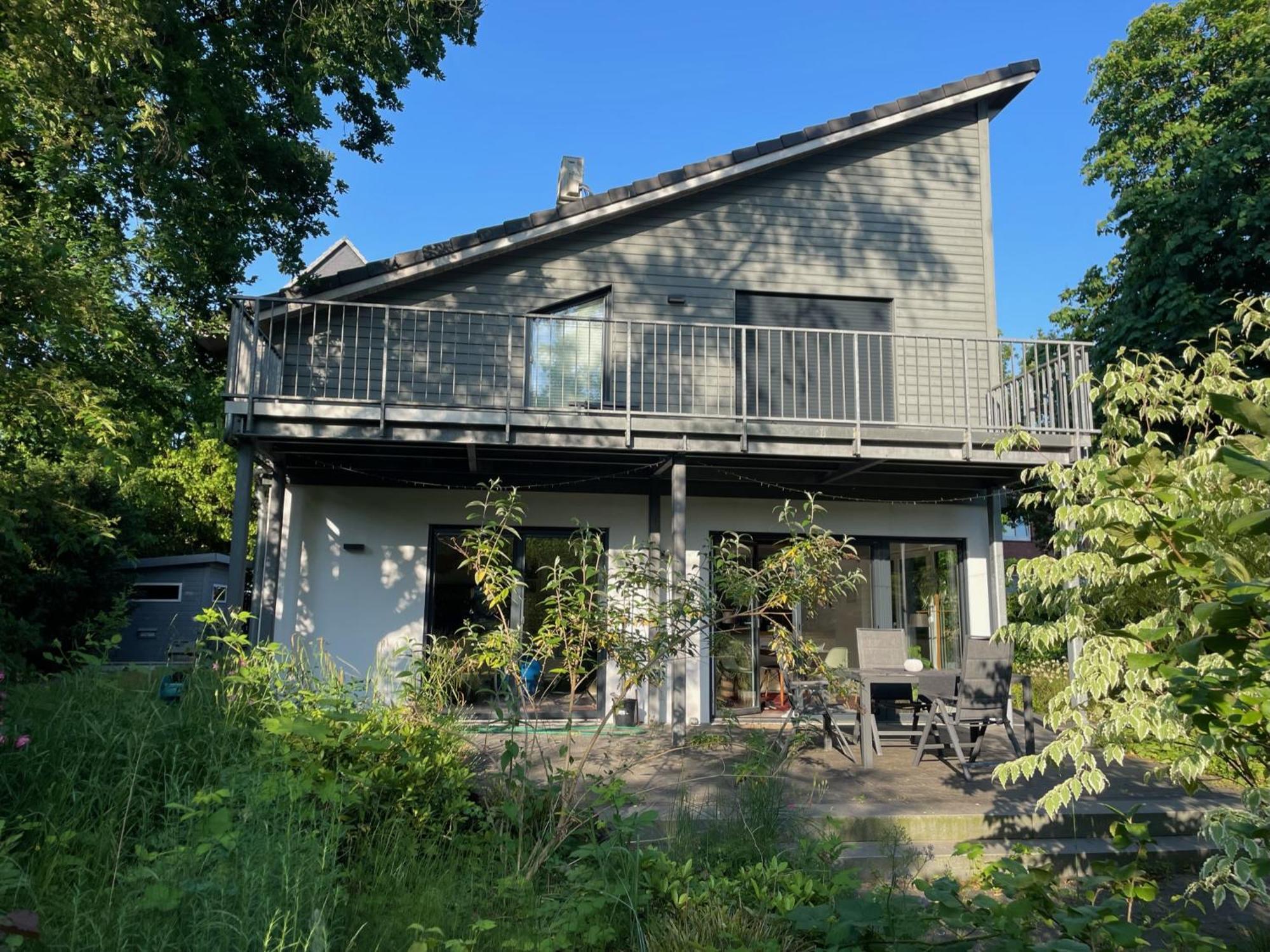 Modernes Holzhaus Im Skandinavischen Stil Mit Sauna, Garten Und 2 Katzen Norderstedt Dış mekan fotoğraf